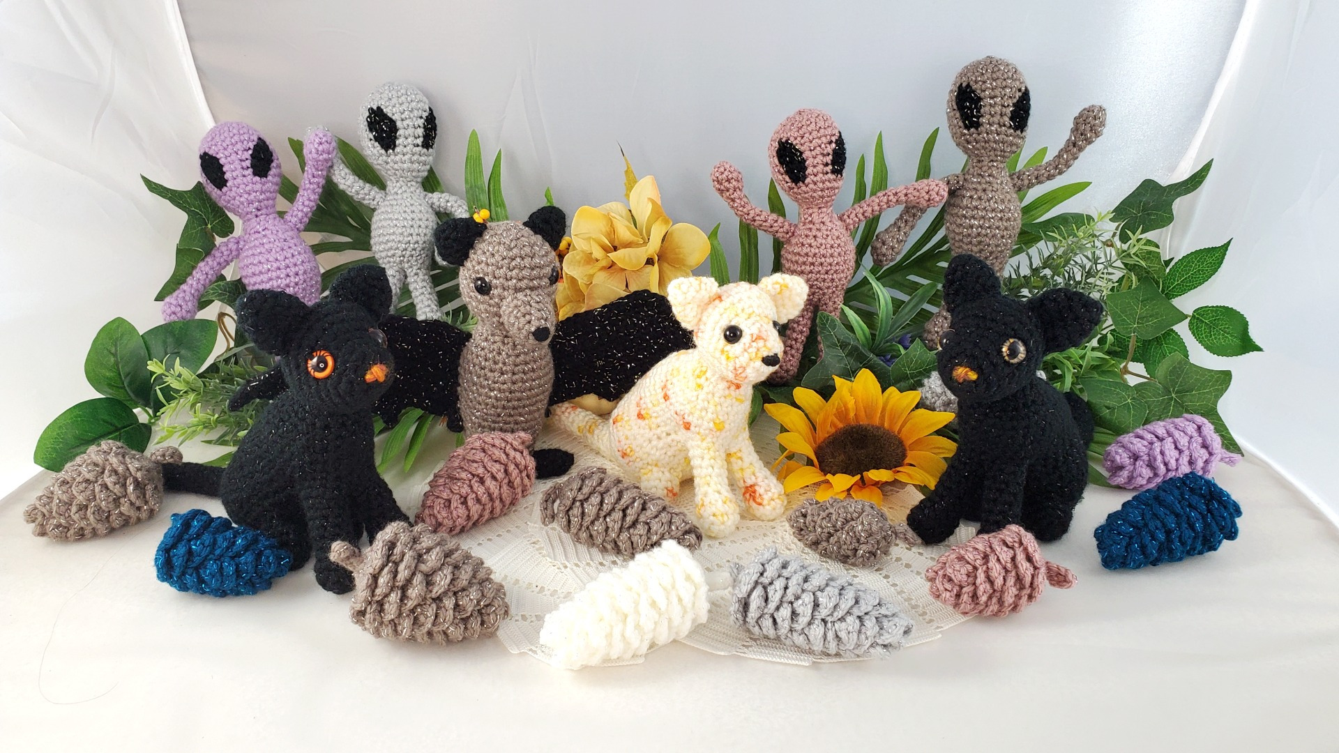 Embroidered Hearts - Front and Back