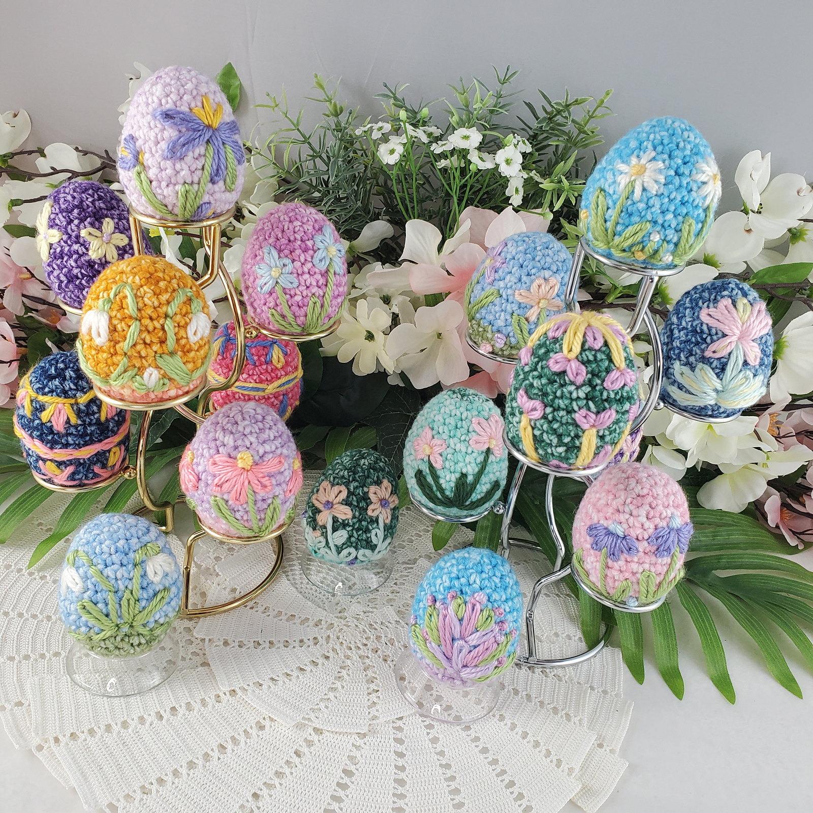Embroidered Easter Eggs